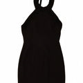 Abito Halter da donna VINTAGE UK 12 medio nero