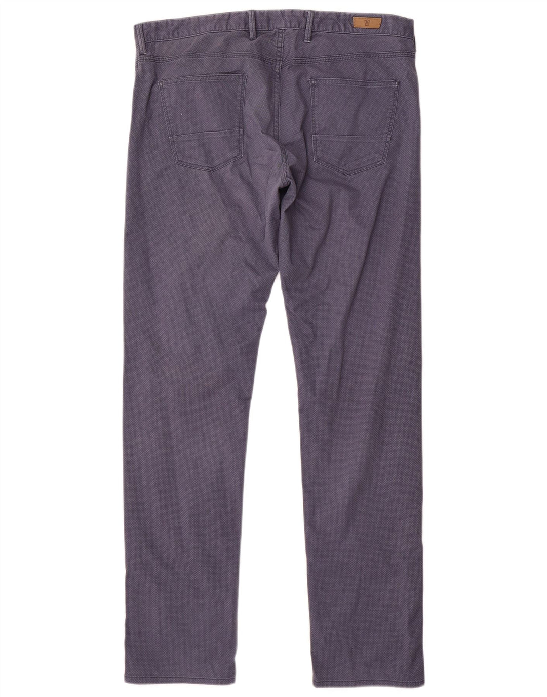 MASSIMO DUTTI Pantaloni casual da uomo EU 44 Large W34 L33 Blu navy maculato