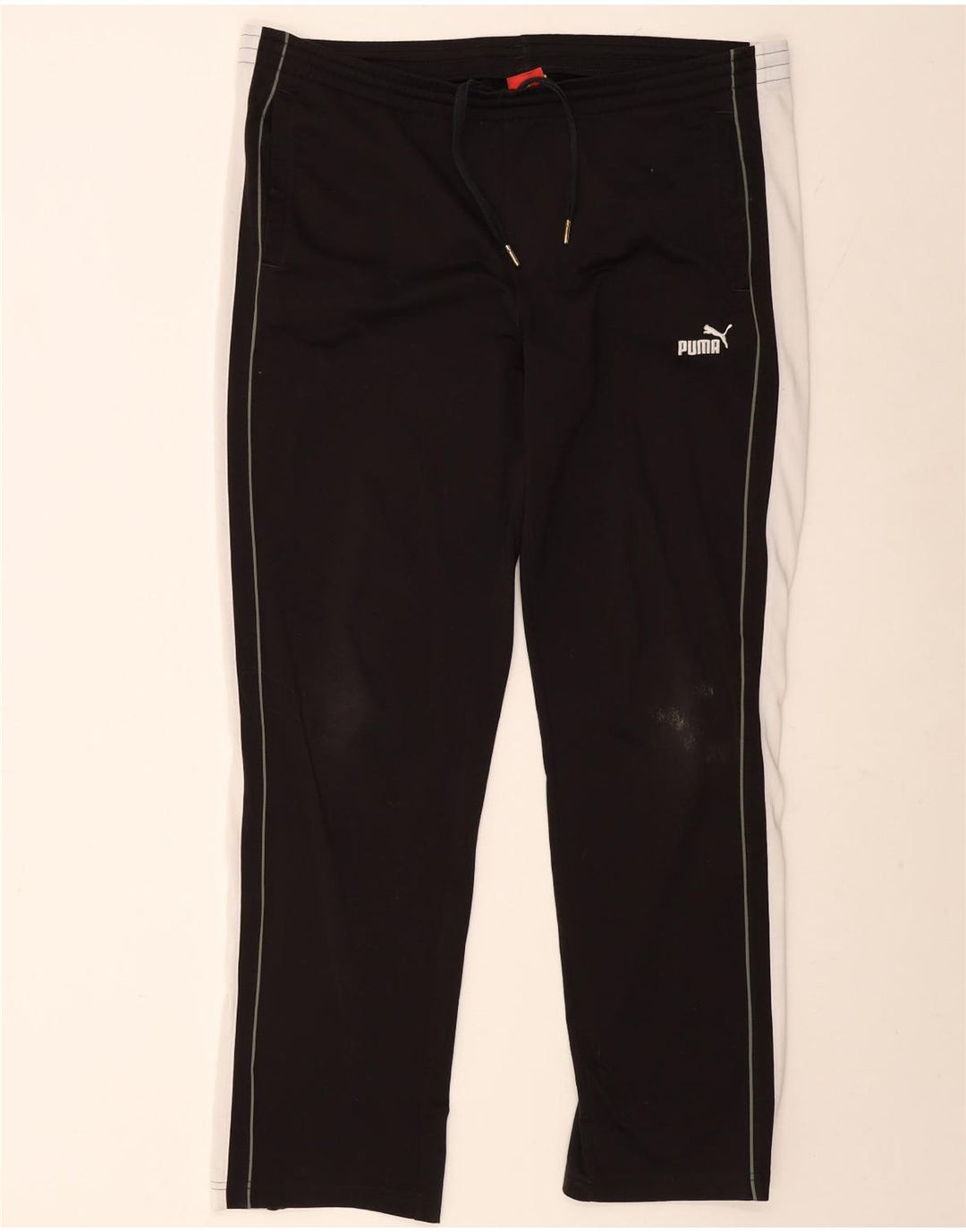 Pantaloni da tuta da uomo Puma Large in poliestere color block nero