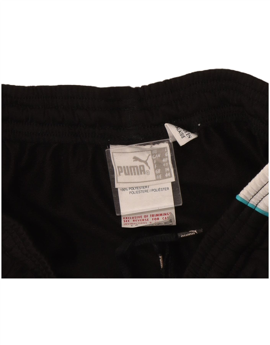 Pantaloni da tuta da donna PUMA UK 14 Large Nero Poliestere a blocchi di colore