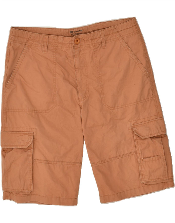 X-CAPE Mens Cargo Shorts IT 50 Large W36 Brown Cotton Vintage X-Cape and Second-Hand X-Cape from Messina Hembry 