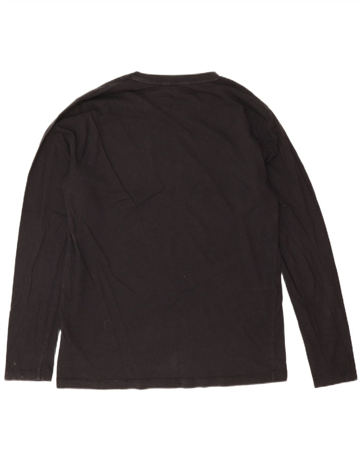Calvin Klein Jeans Top grafico da uomo manica lunga grande color block nero