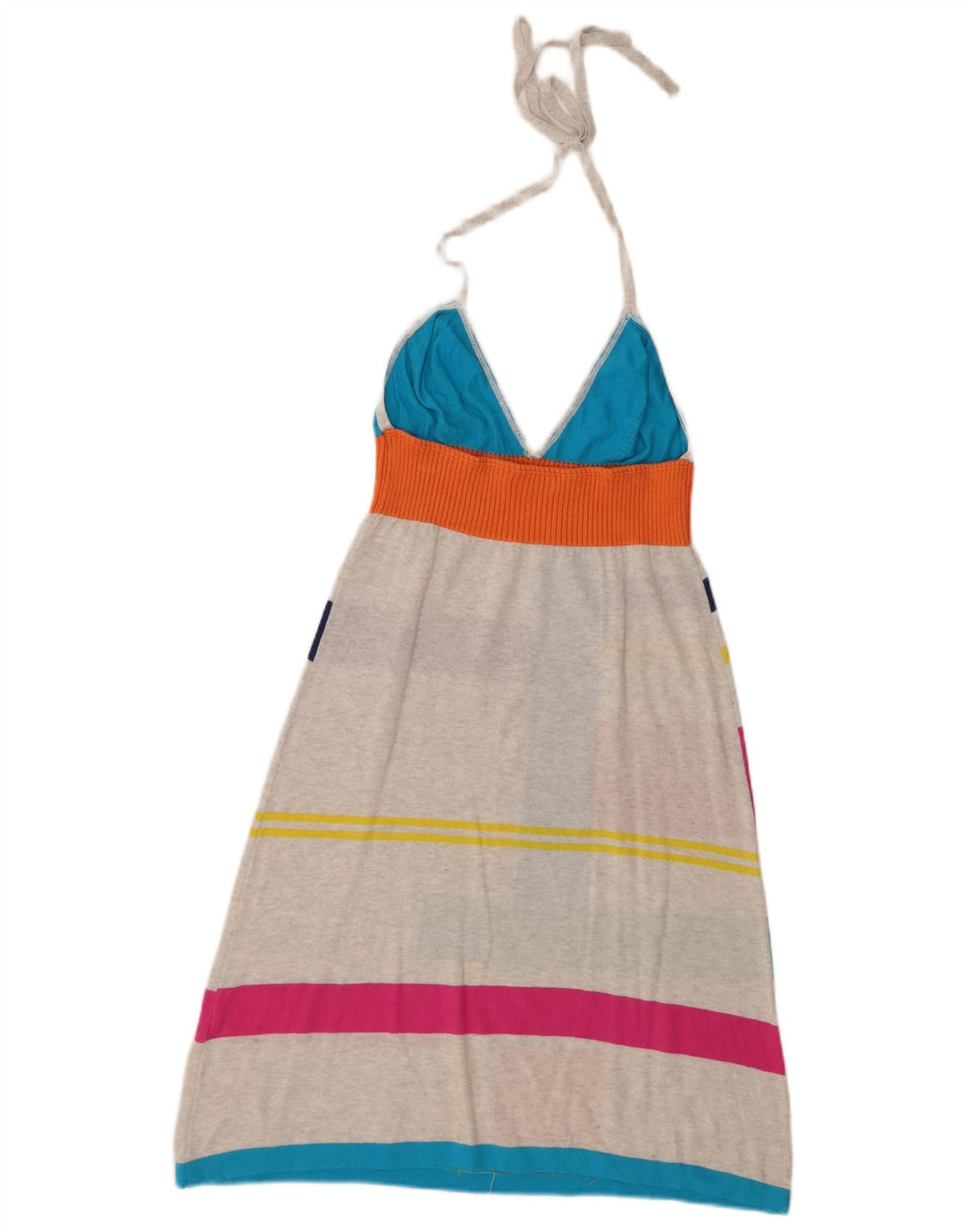 Abito Halter da donna Benetton UK 2 2XS Colorblock multicolore