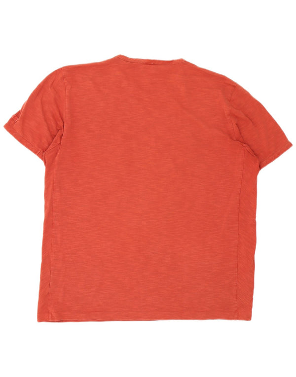 T-shirt da uomo slim fit Hugo Boss Top 2XL cotone chiazzato arancione