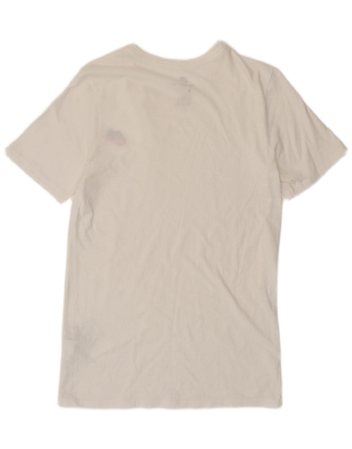 NIKE T-shirt da uomo dal taglio atletico Top piccolo in cotone bianco