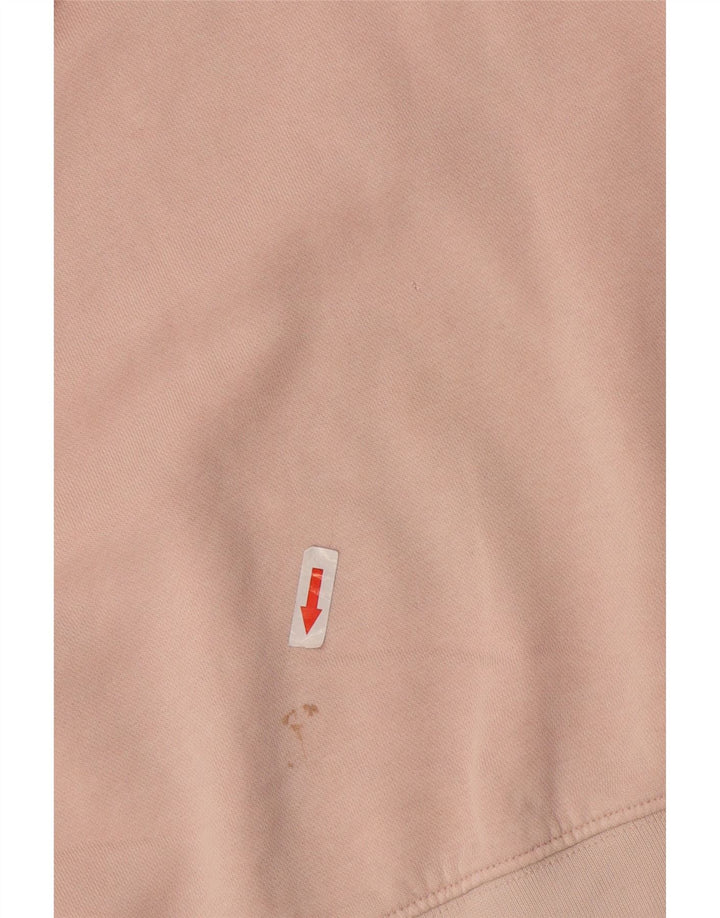 Felpa corta oversize da donna Nike, maglione UK 10, piccolo cotone rosa