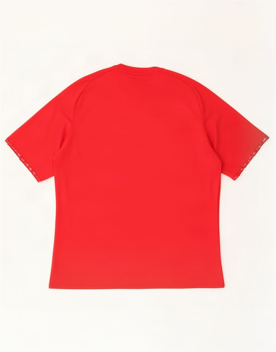 T-shirt Adidas Climalite da uomo Top in poliestere color block rosso medio