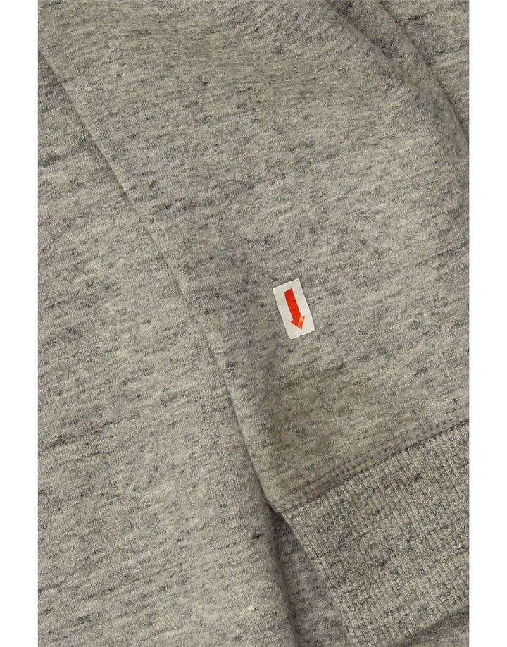 Felpa da uomo Jack Wills Maglione in cotone screziato grigio medio