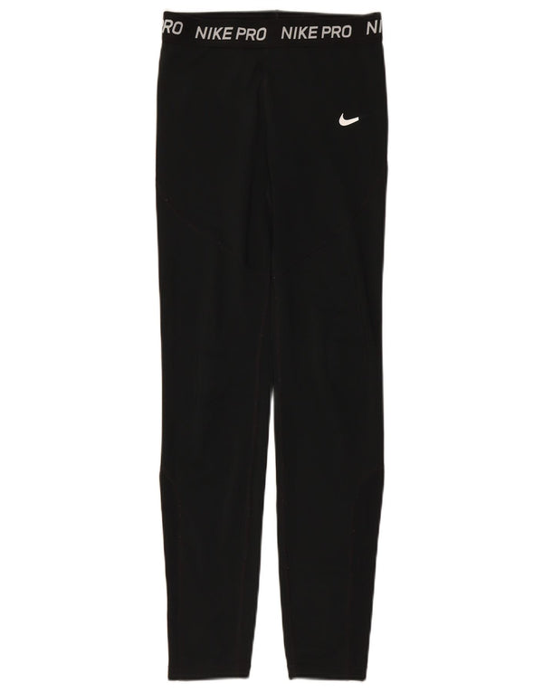 Leggings grafici NIKE Dri Fit per ragazze 13-14 anni XL poliestere nero