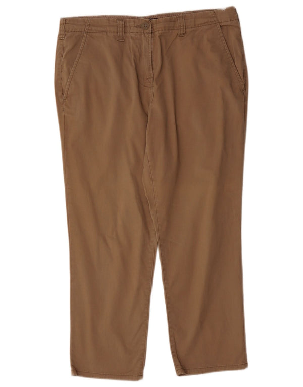 Pantaloni corti dritti da donna Marks & Spencer UK 12 Medium W32 L24 Marrone