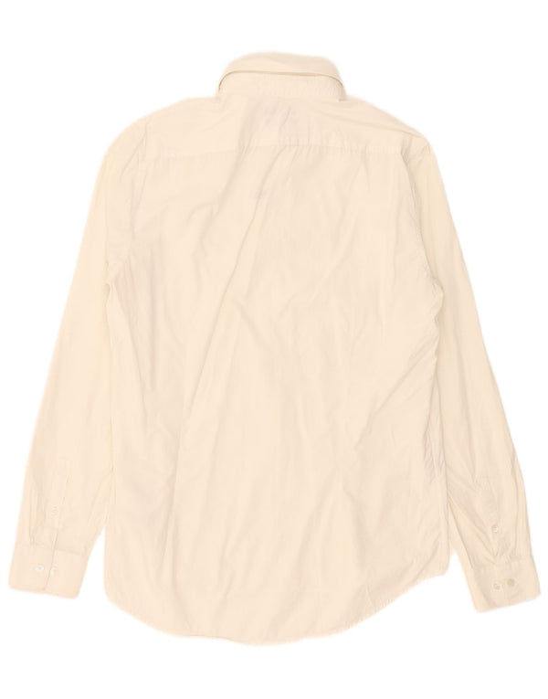 Camicia slim fit da uomo Calvin Klein Jeans Large in cotone bianco