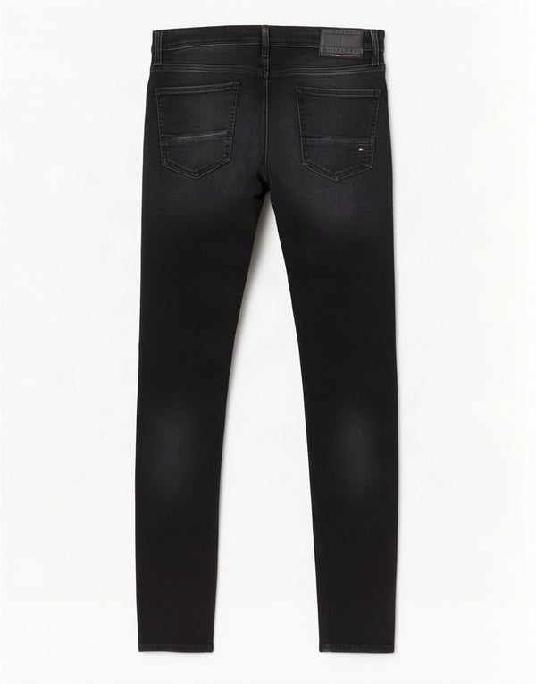 Tommy Hilfiger Uomo Bleecker Slim Jeans W33 L32 Cotone Nero