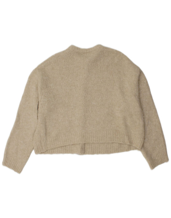 Maglione cardigan oversize corto da donna Urban Outfitters UK 14 Beige medio