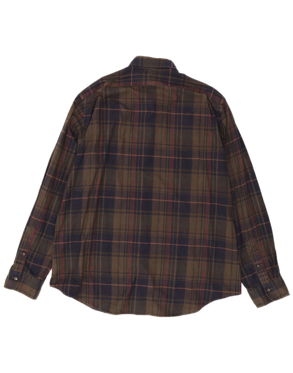 POLO RALPH LAUREN Camicia in flanella da uomo 2XL Cotone a quadri marrone