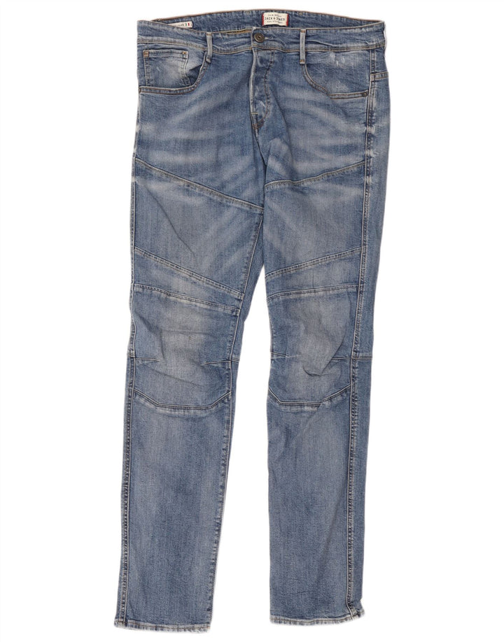 Jeans slim da uomo GLENN Jack & Jones W36 L34 cotone blu