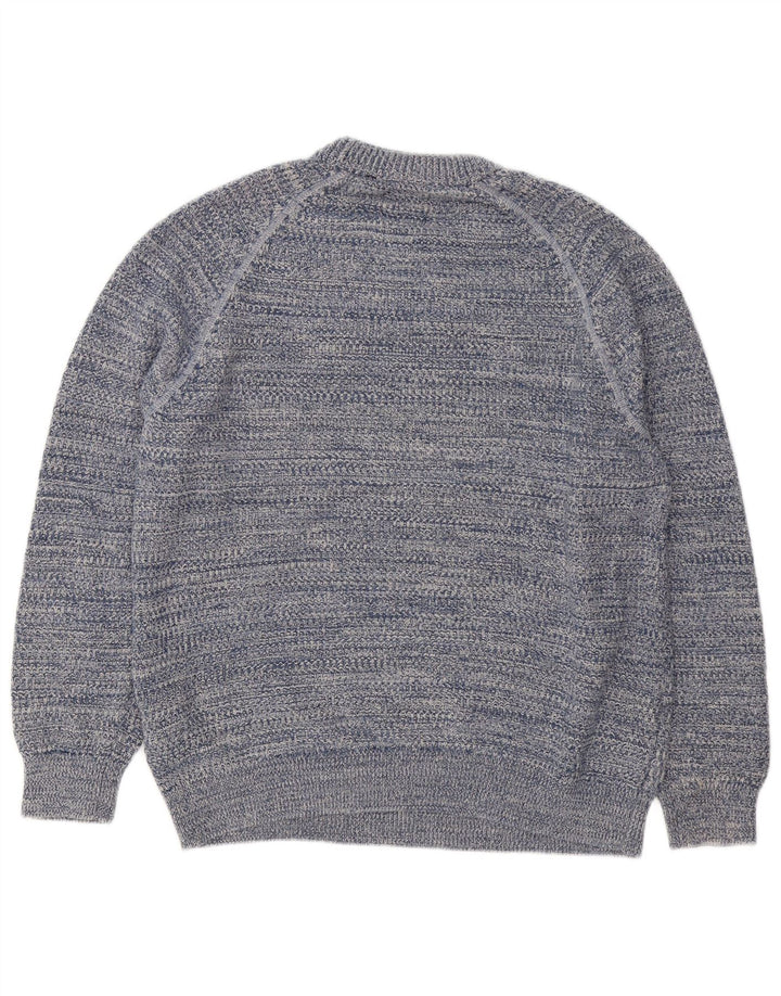 Maglione da uomo girocollo Superdry in cotone a righe grandi blu