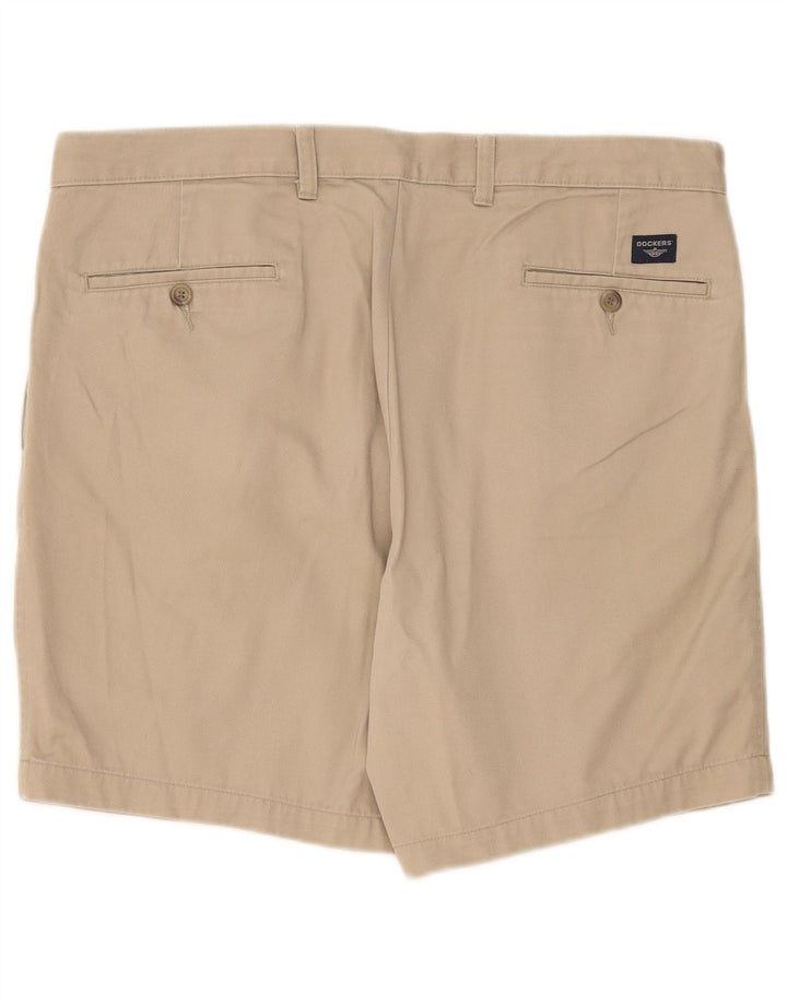 Pantaloncini chino con ancoraggio da uomo Dockers W36 Large in cotone beige