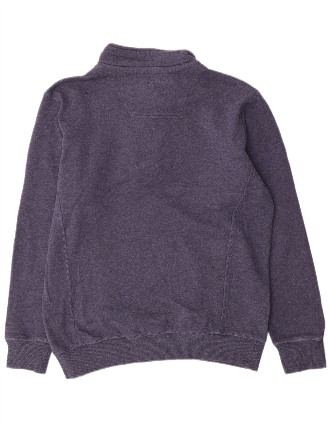 Joules Felpa da uomo con collo con zip, maglione medio, cotone blu navy