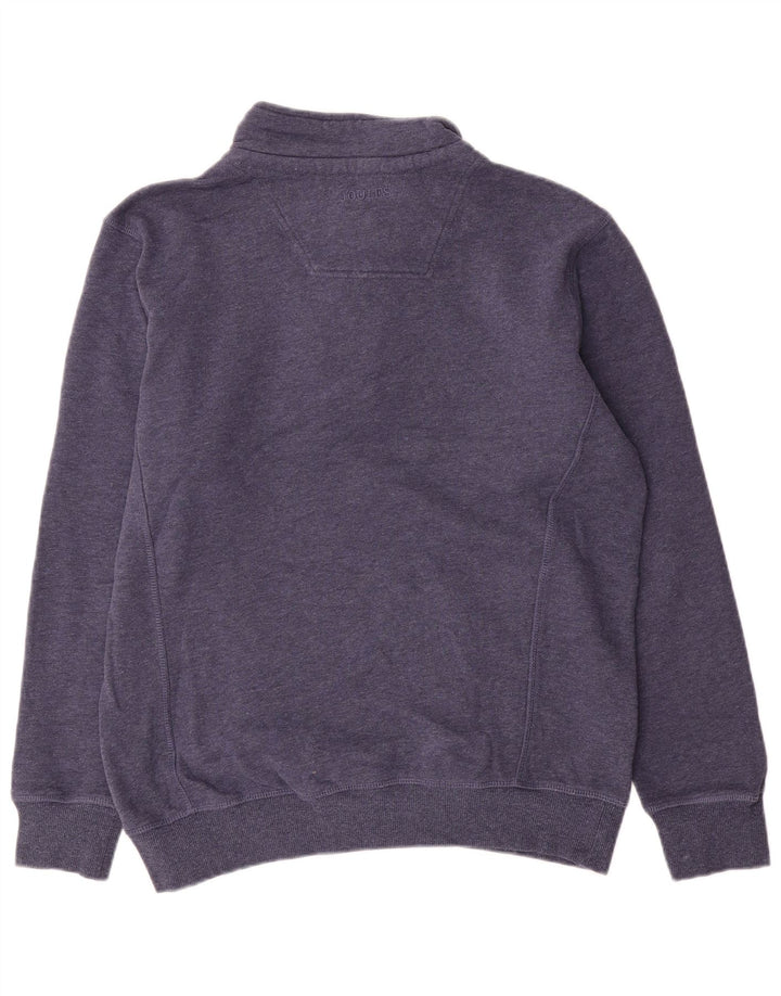 Joules Felpa da uomo con collo con zip, maglione medio, cotone blu navy