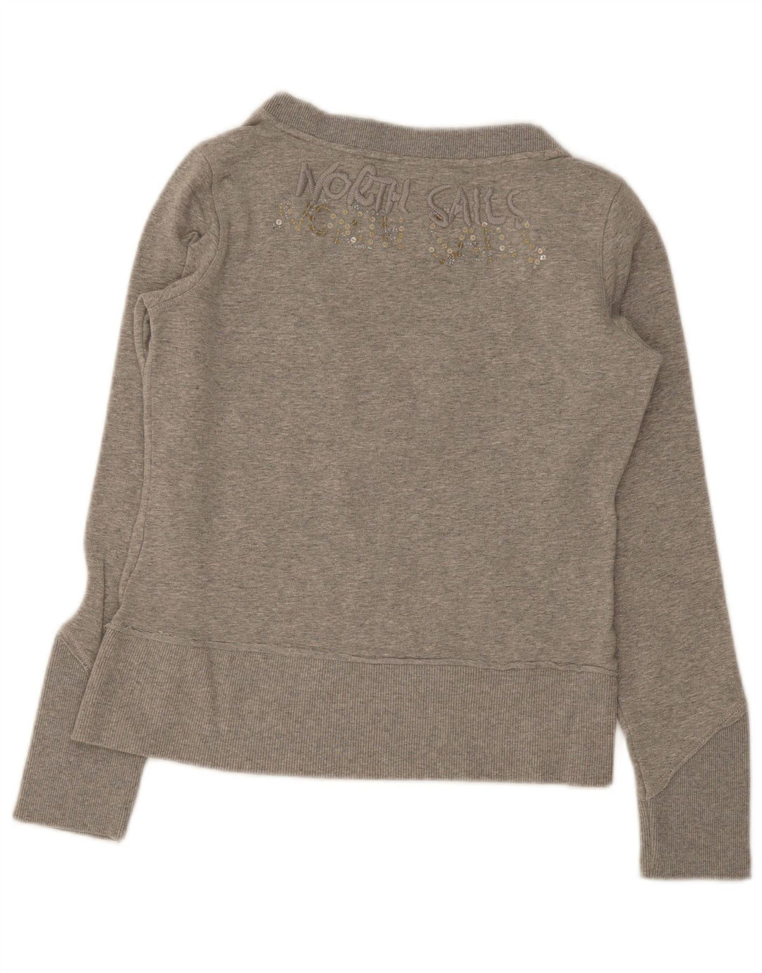 Felpa con grafica da donna North Sails UK 10 Small Cotone grigio