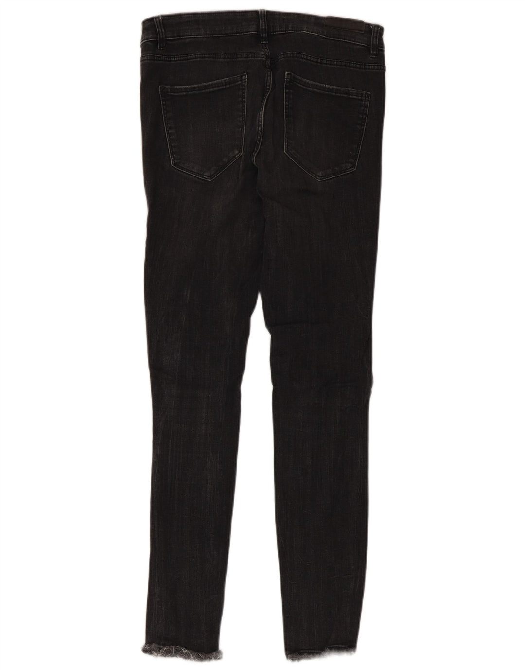 Jeans skinny invecchiati Zara da donna EU 40 medi W30 L27 neri