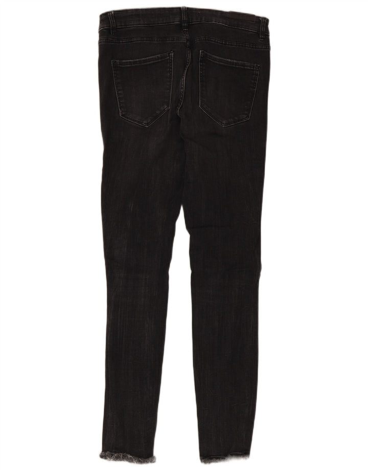 Jeans skinny invecchiati Zara da donna EU 40 medi W30 L27 neri