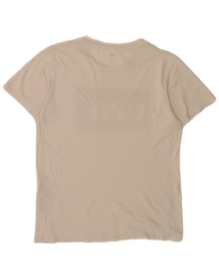T-shirt grafica da uomo Levi's Top in cotone color block bianco medio