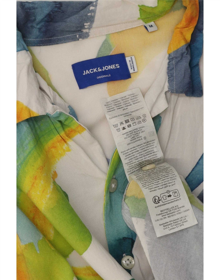 Jack & Jones Camicia a maniche corte da uomo con motivo astratto medio multicolore