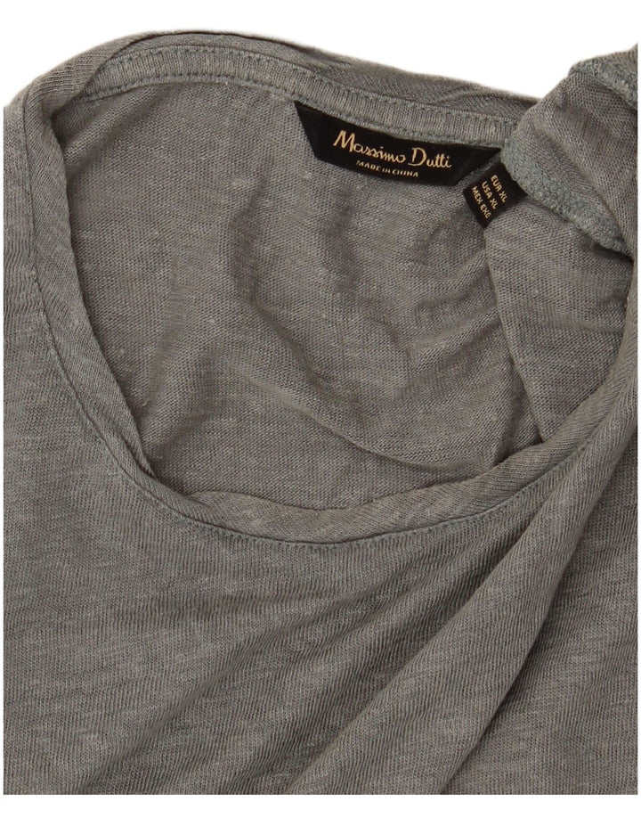T-shirt da uomo MASSIMO DUTTI XL grigia
