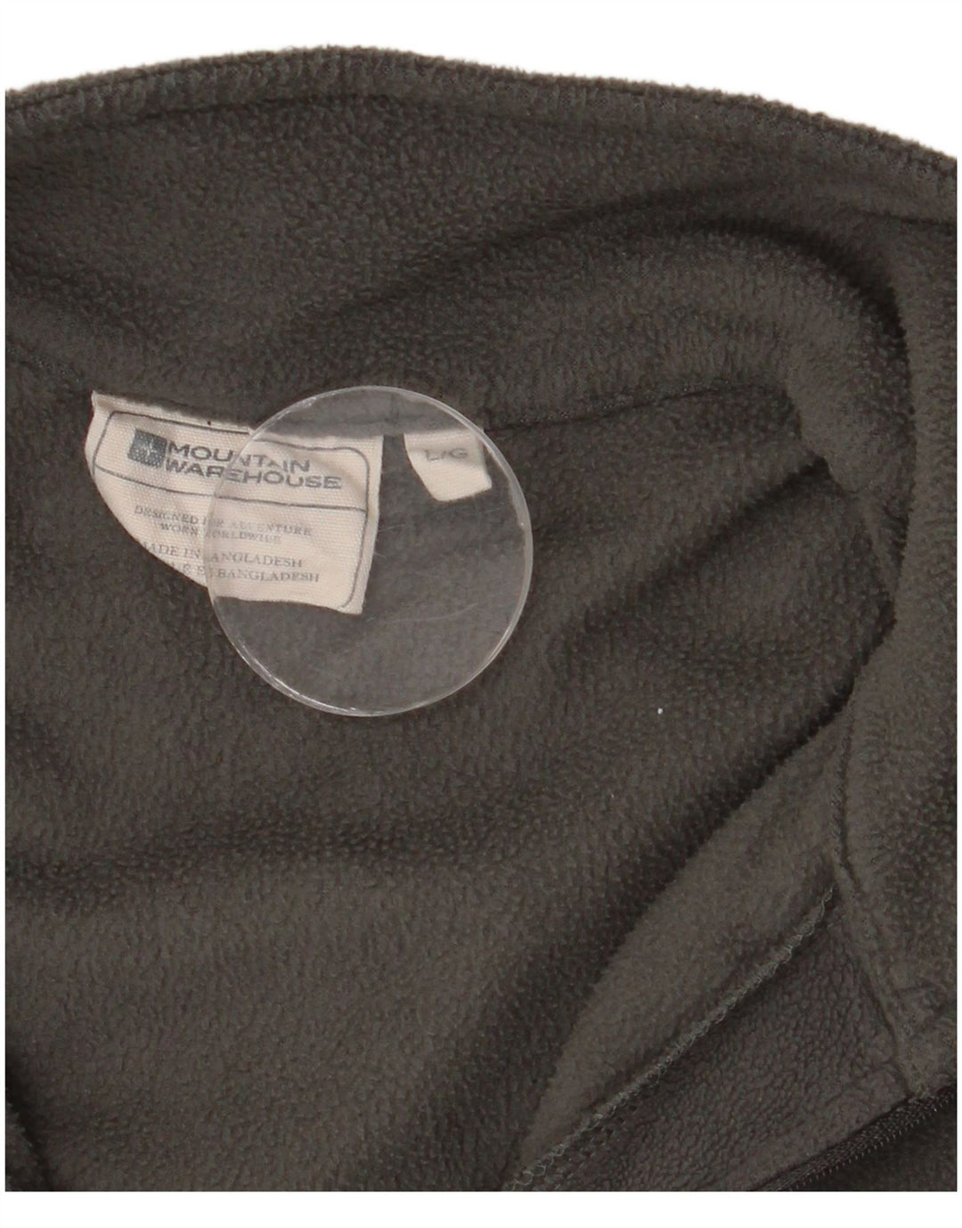 MOUNTAIN WAREHOUSE Maglione in pile da uomo con zip e collo grande in poliestere grigio
