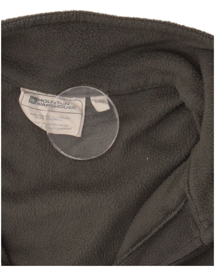 MOUNTAIN WAREHOUSE Maglione in pile da uomo con zip e collo grande in poliestere grigio