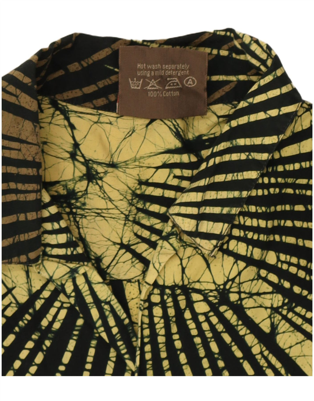 Caribelle Batik Camicia da uomo con motivo astratto grande multicolore