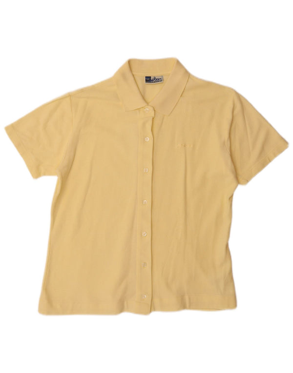 Maglia a maniche corte ASICS da donna UK 14 Large Gialla