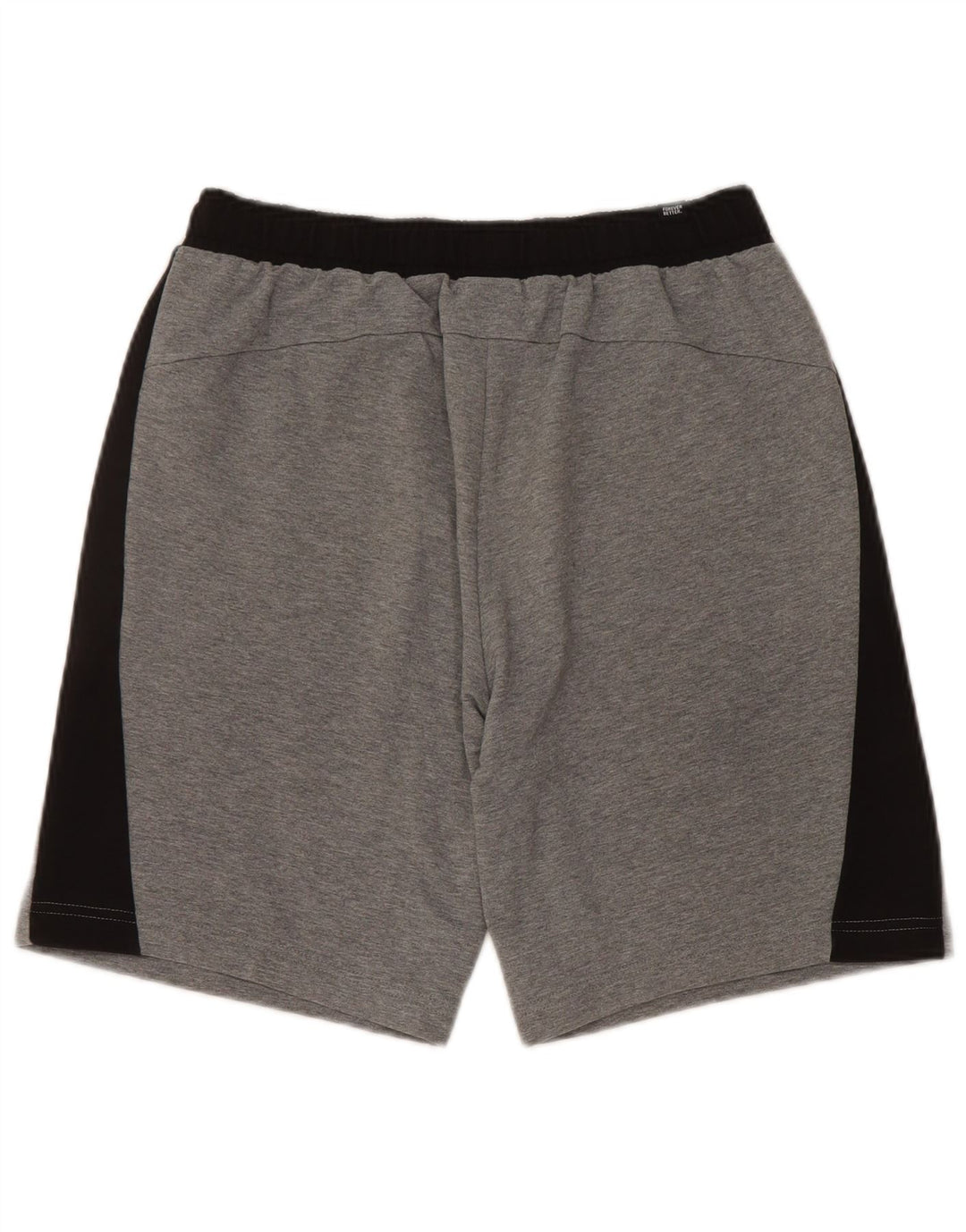PUMA Mens Sport Shorts Small Grey Colourblock Cotton