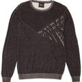 Guess Felpa grafica da uomo Maglione grande in cotone grigio