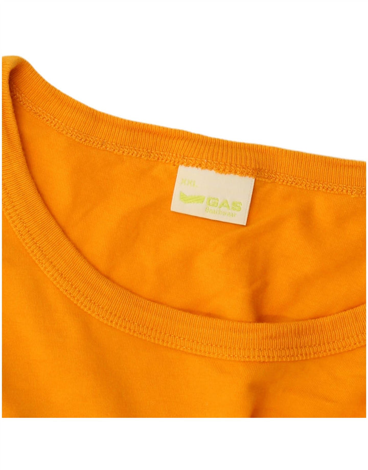 T-shirt grafica da donna Gas Top UK 20 2XL Arancione