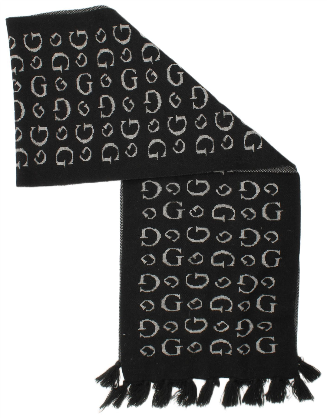Sciarpa rettangolare grafica da donna Guess, taglia unica, logo acrilico nero