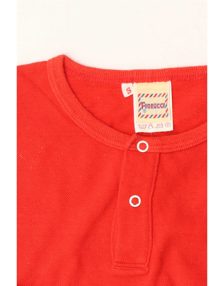 T-shirt da donna Fiorucci Top UK 10 piccola rossa in cotone