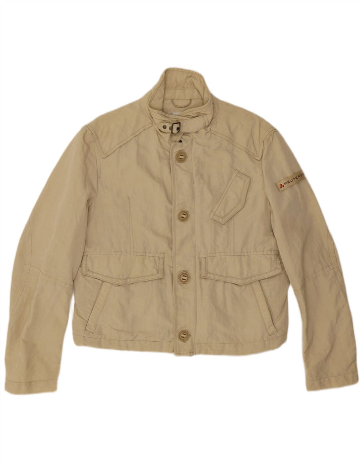 Giubbotto bomber corto da donna PEUTEREY IT 54 3XL Beige Poliammide