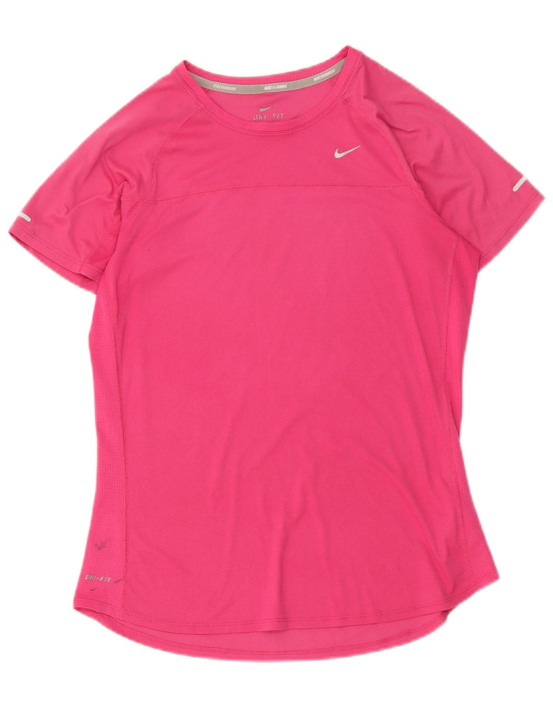 T-shirt da donna Nike Dri Fit Top UK 14 poliestere rosa medio
