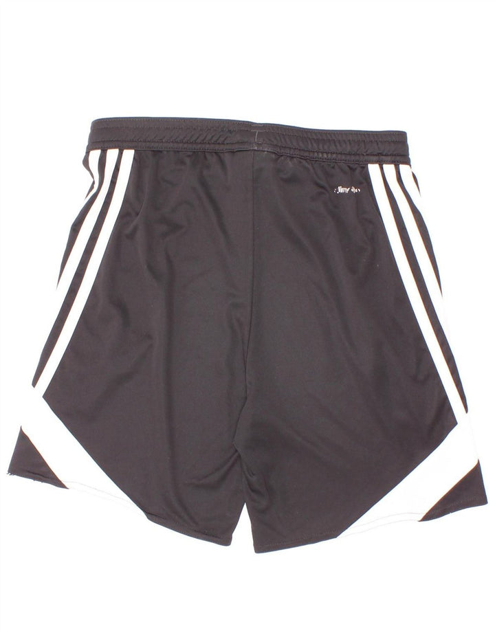 Pantaloncini sportivi Adidas da bambino 9-10 anni, colore nero medio, in poliestere color block