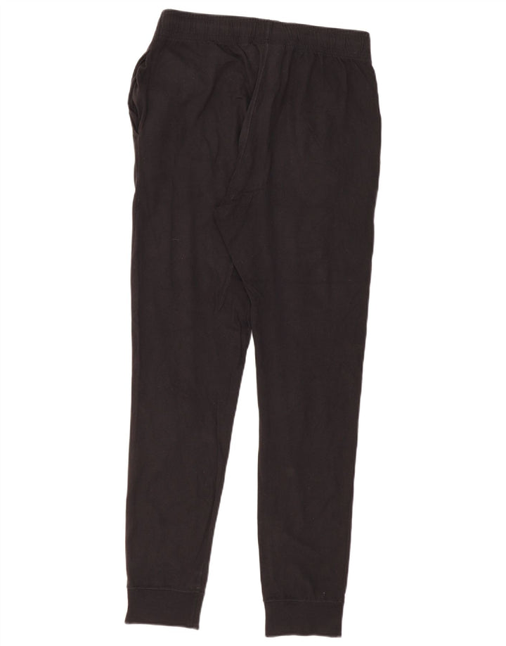CHAMPION Mens Tracksuit Trousers Joggers Small Black Cotton