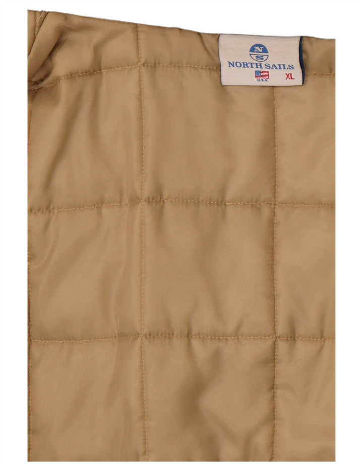 Giacca imbottita con cappuccio da uomo North Sails UK 42 XL Beige