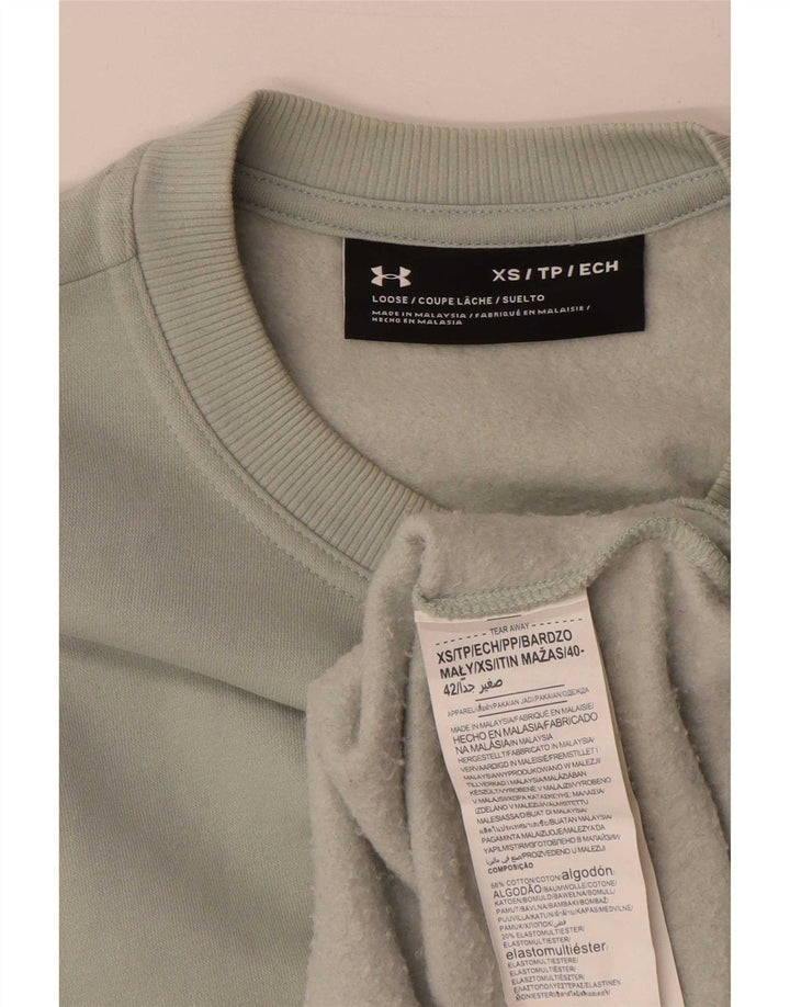 Felpa oversize con grafica da donna Under Armour UK 6 XS Verde