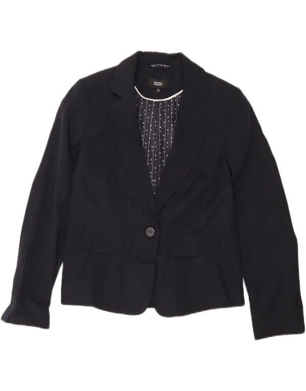 Giacca blazer da donna Marks & Spencer UK 14 medio blu navy a righe