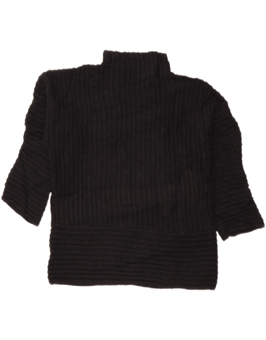 Maglione maglione oversize da donna con collo dolcevita DKNY UK 10 piccolo nero