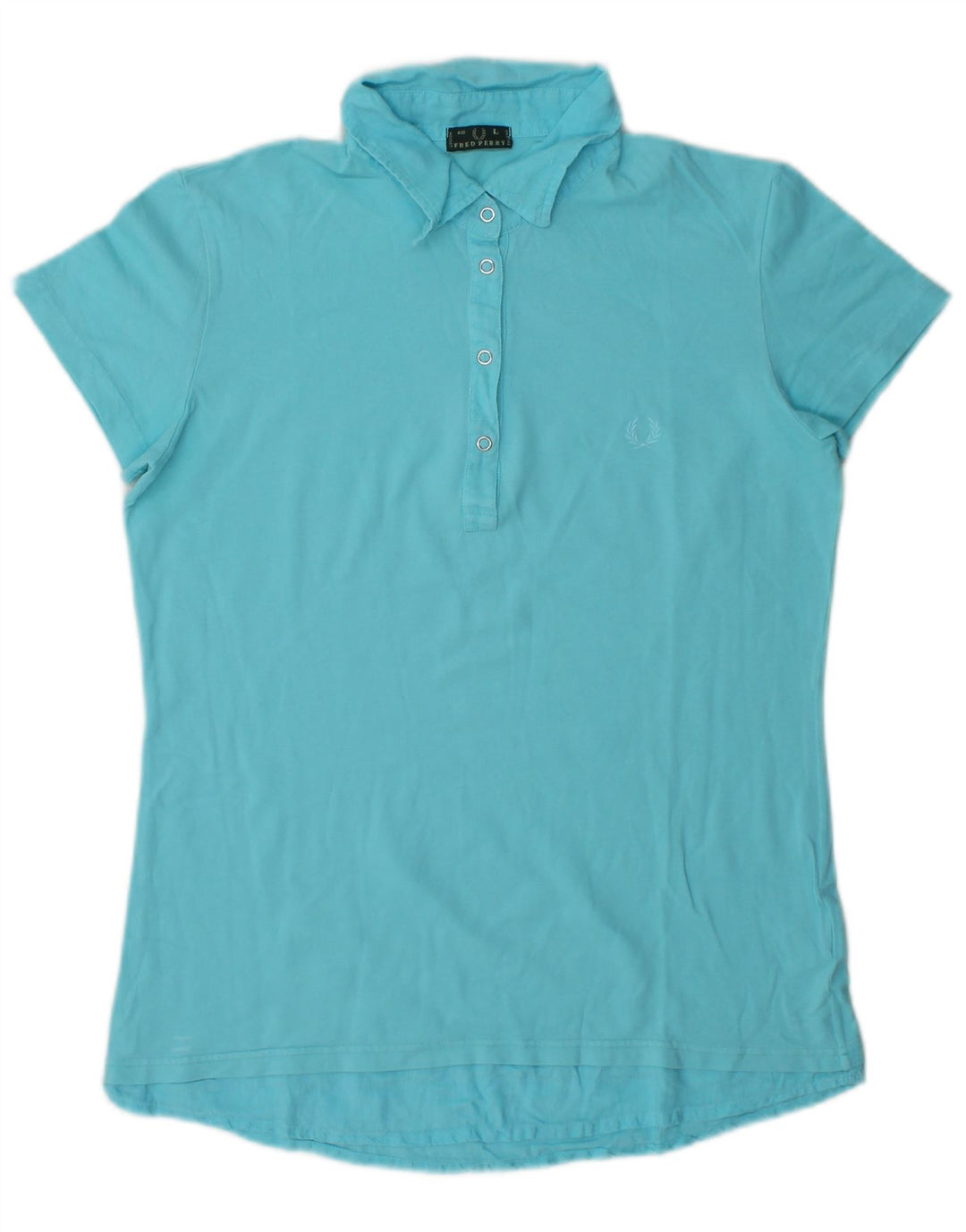 Polo da donna Fred Perry UK 14 grande in cotone blu