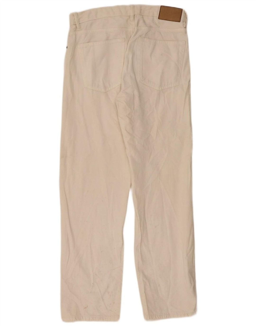 Jeans dritti da uomo Zara EU 40 medio W31 L32 bianco sporco