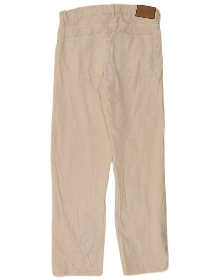 Jeans dritti da uomo Zara EU 40 medio W31 L32 bianco sporco