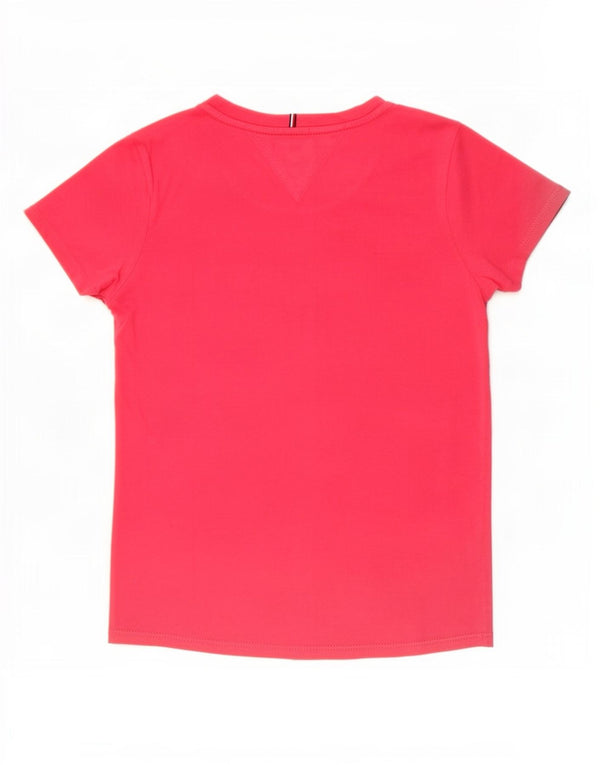 T-shirt grafica per ragazze Tommy Hilfiger Top 11-12 anni in cotone rosso